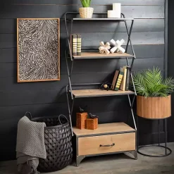 Hot White and Natural Wood Jack Sculptures, Set of 2 Statues & Figurines