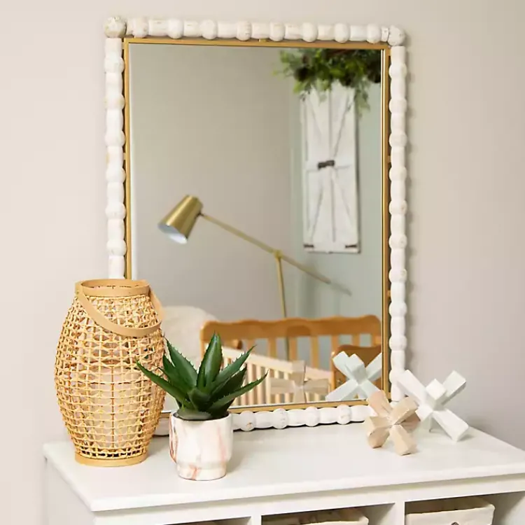 Hot White and Natural Wood Jack Sculptures, Set of 2 Statues & Figurines