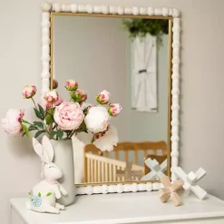 Hot White and Natural Wood Jack Sculptures, Set of 2 Statues & Figurines