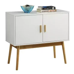Kirklands Home Cabinets & Sideboards|and Natural Wood Reversible Doors Cabinet White