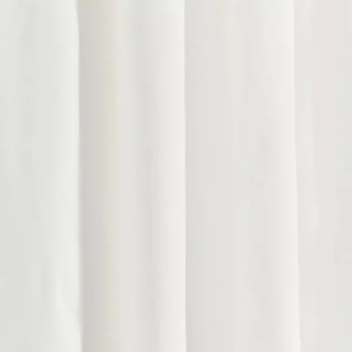 Kirklands Home Curtains & Drapes|White and Navy Scalloped Curtain Panel Set, 84 in.