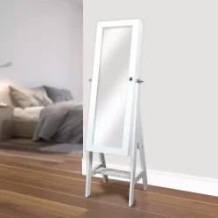 Kirklands Home Full Length & Floor Mirrors|and Silver Wood Mirror Armoire White