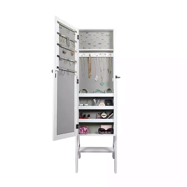 Kirklands Home Full Length & Floor Mirrors|and Silver Wood Mirror Armoire White