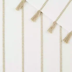 Kirklands Home Table Linens|and Stone Striped Placemats, Set of 4 White