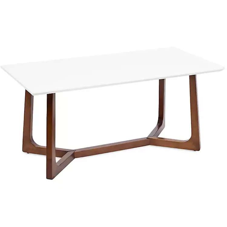 Kirklands Home Coffee Tables|and Walnut Olivia Coffee Table White