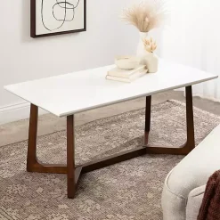 Kirklands Home Coffee Tables|and Walnut Olivia Coffee Table White