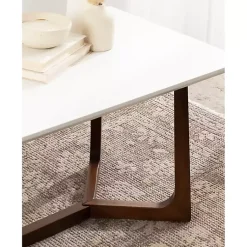 Kirklands Home Coffee Tables|and Walnut Olivia Coffee Table White