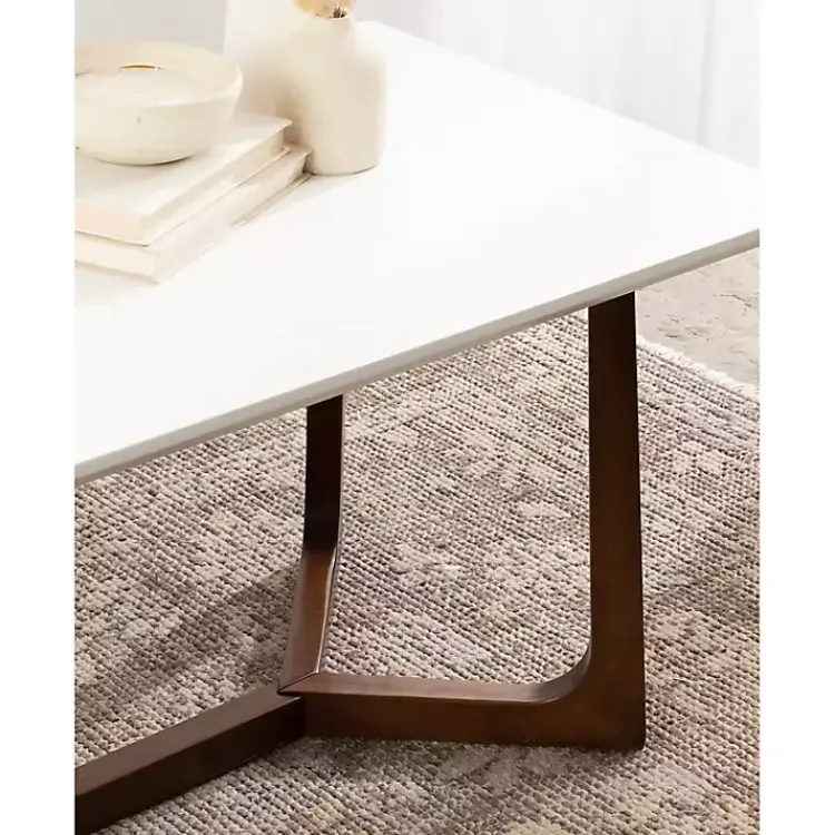 Kirklands Home Coffee Tables|and Walnut Olivia Coffee Table White