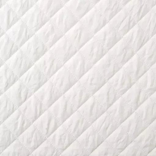 Kirklands Home Quilts|Ava Diamond 3-pc. Oversized King Quilt Set White