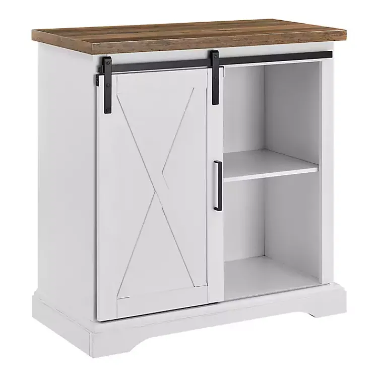 Kirklands Home Cabinets & Sideboards|Barn Door Cabinet White