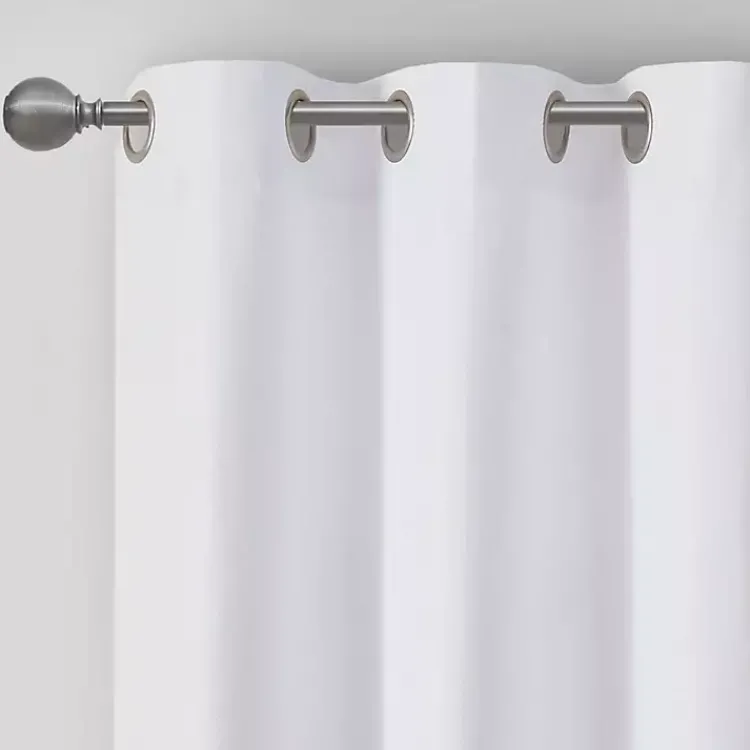 Kirklands Home Curtains & Drapes|Basketweave Curtain Panel Set, 84 in White
