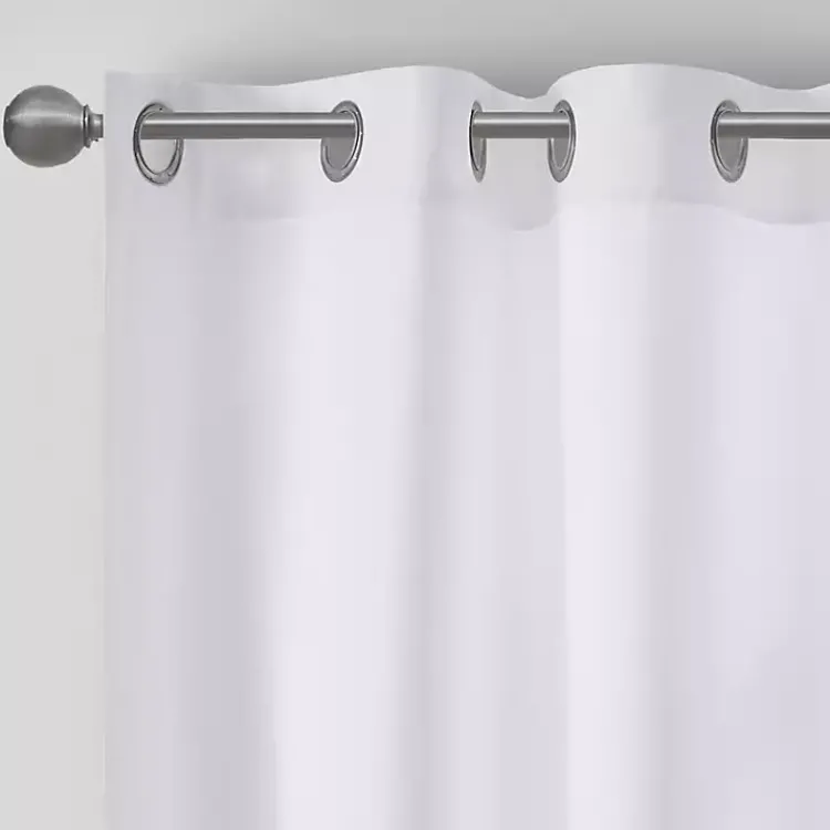Kirklands Home Curtains & Drapes|Basketweave Curtain Panel Set, 84 in White