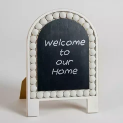 Clearance White Beaded Easel Chalkboard Memo & Chalkboards
