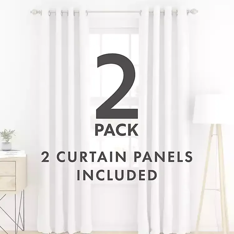 Kirklands Home Curtains & Drapes|Blackout Curtains, 84 in. White