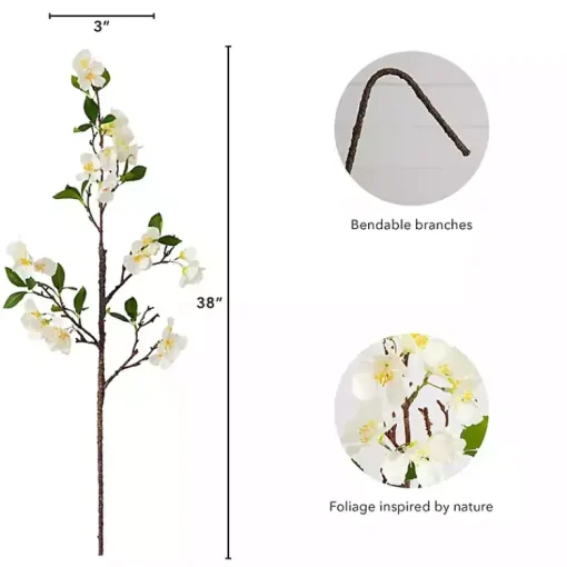 Blossom Flower Stems, Set of 3 Stems & Bouquets