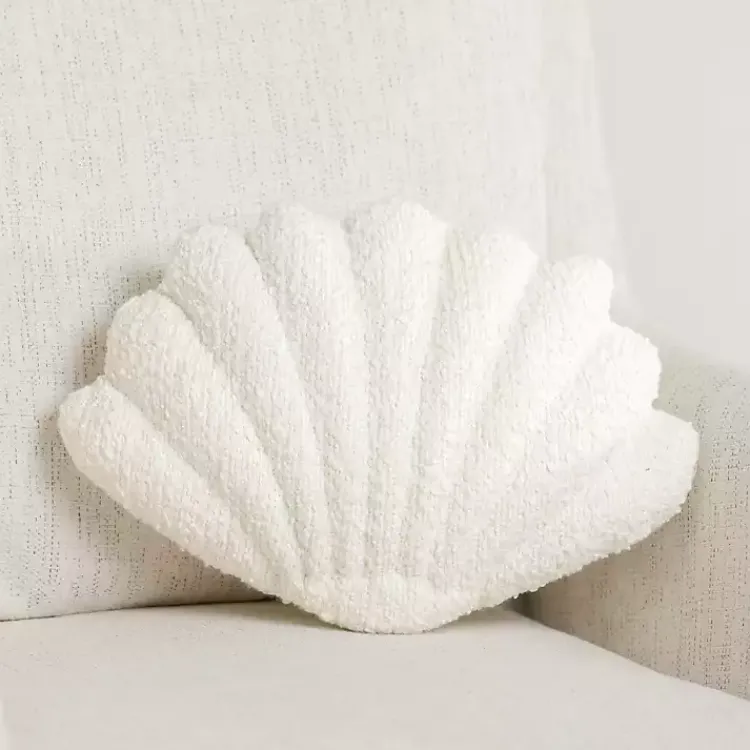 Hot Boucle Clamshell Shaped Pillow Pillows