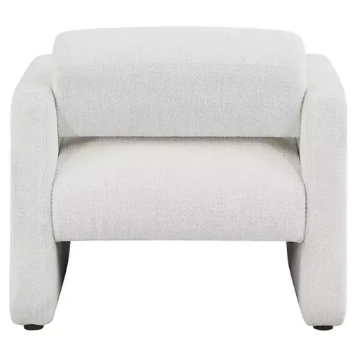 Kirklands Home Accent Chairs|Boucle Modern Accent Chair White