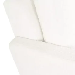 Kirklands Home Accent Chairs|Boucle Wood Frame Accent Chair White