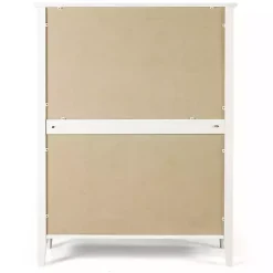 Kirklands Home Dressers & Chests|Brazilian Pine Wood 5-Drawer Chest White