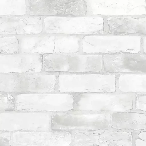 Kirklands Home Wall Murals & Wallpaper|White Brick Peel & Stick Wallpaper