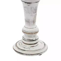 Online White Brushstroke 3-pc. Pillar Candle Holder Set Candle Holders