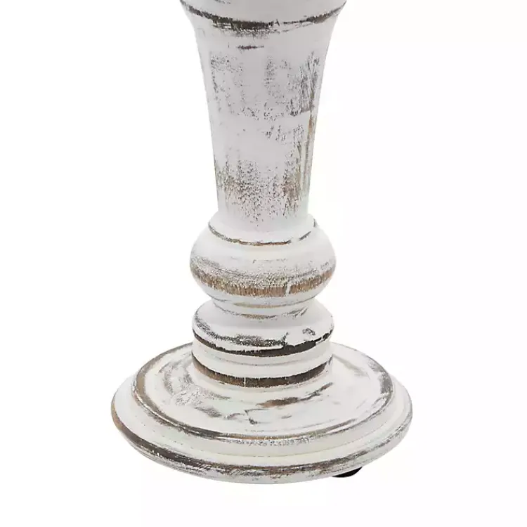 Online White Brushstroke 3-pc. Pillar Candle Holder Set Candle Holders