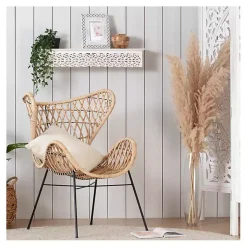 Kirklands Home Shelves|White Carved Floral Decorative Wall Shelf