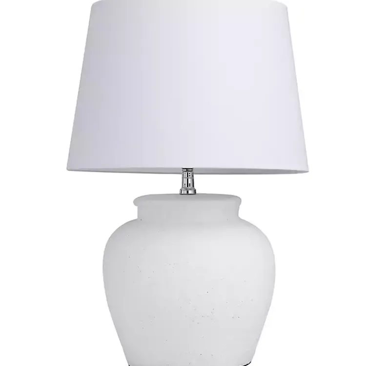 Kirklands Home Table Lamps|Cement Table Lamp White