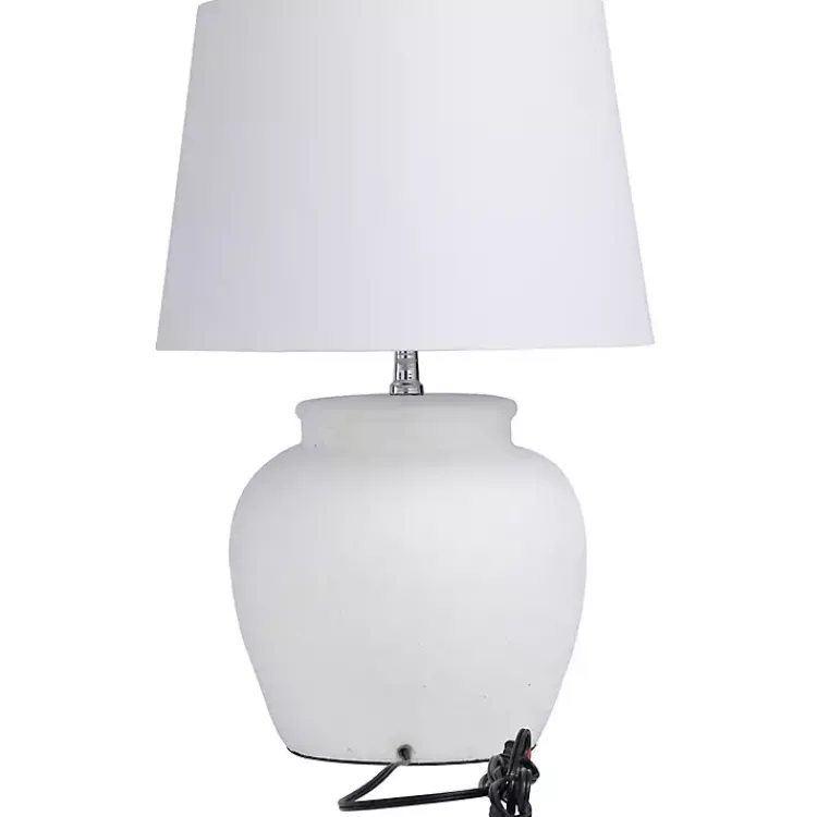 Kirklands Home Table Lamps|Cement Table Lamp White