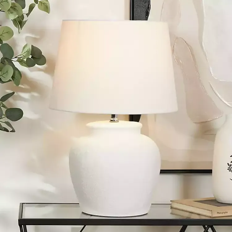 Kirklands Home Table Lamps|Cement Table Lamp White