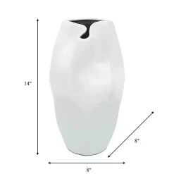 Ceramic Abstract Vase, 14 in. Vases