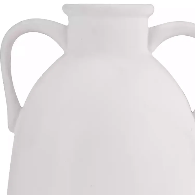 Outlet Ceramic Jug Handles Vase, 10 in. Vases