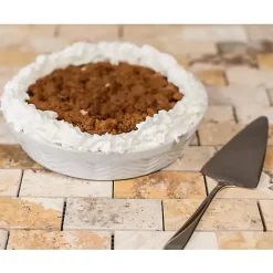 Kirklands Home Bakeware & Cookware|Ceramic Scalloped Pie Dish White