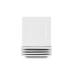 Kirklands Home Dinnerware|Ceramic Square Appetizer Plates, Set of 6 White