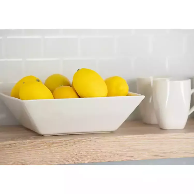 Kirklands Home Dinnerware|Ceramic Square 40-pc. Dinnerware Set White