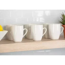 Kirklands Home Dinnerware|Ceramic Square 40-pc. Dinnerware Set White