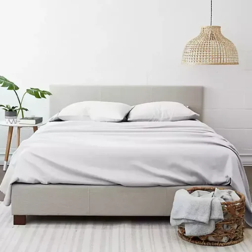 Kirklands Home Bed Sheets|Chambray 4-pc. California King Sheet Set White