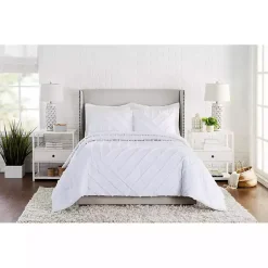 Kirklands Home Comforters|Chenille Line 3-pc. Full/Queen Comforter Set White