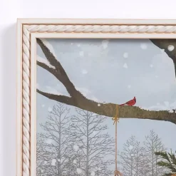 Hot White Christmas Farmhouse Framed Art Print Christmas Art & Wall Decor