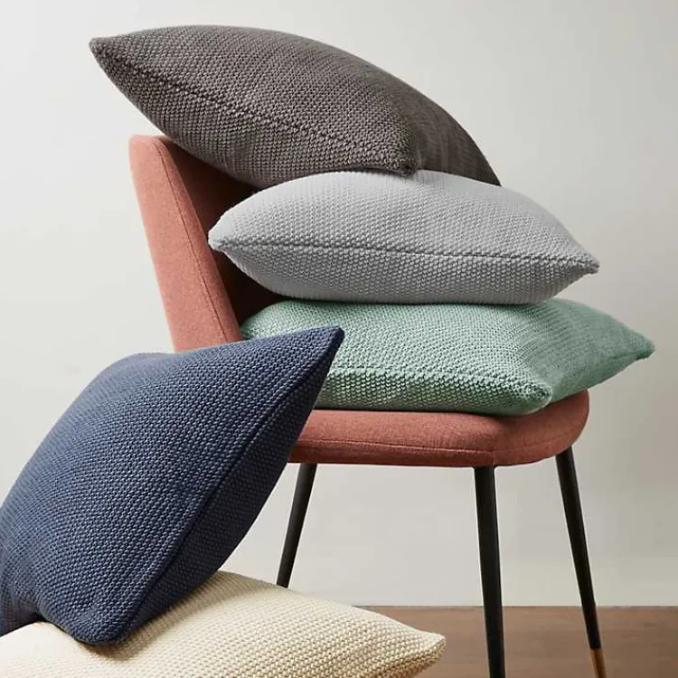 Outlet Chunky Knit Square Pillow Cover Pillows