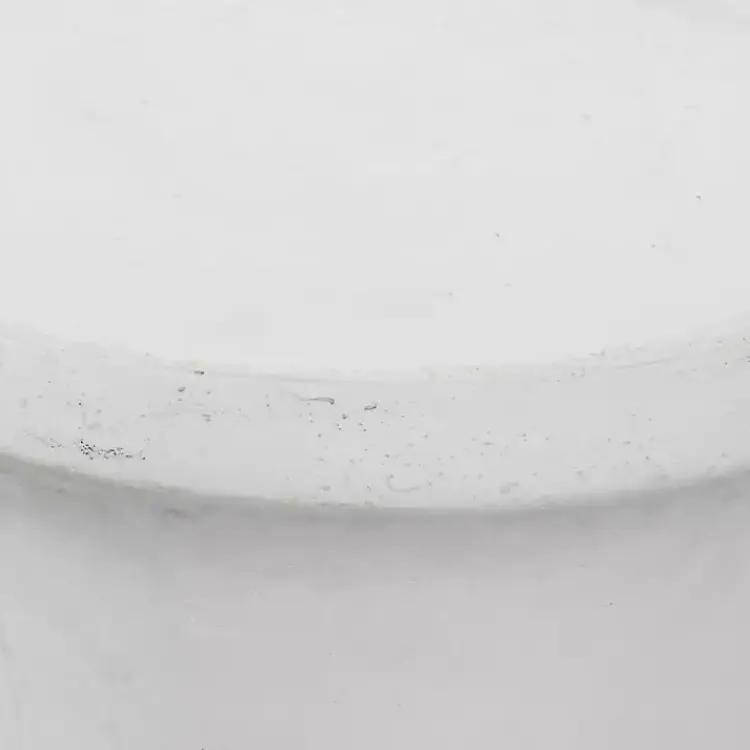 Kirklands Home Outdoor Tables|Clay Hourglass Accent Table White