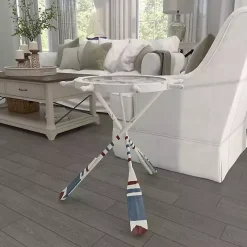 Kirklands Home Accent & End Tables|White Coastal Ship Accent Table