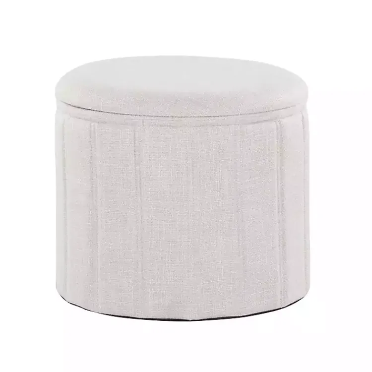 Kirklands Home Benches & Ottomans|Collapsible Storage Ottoman White