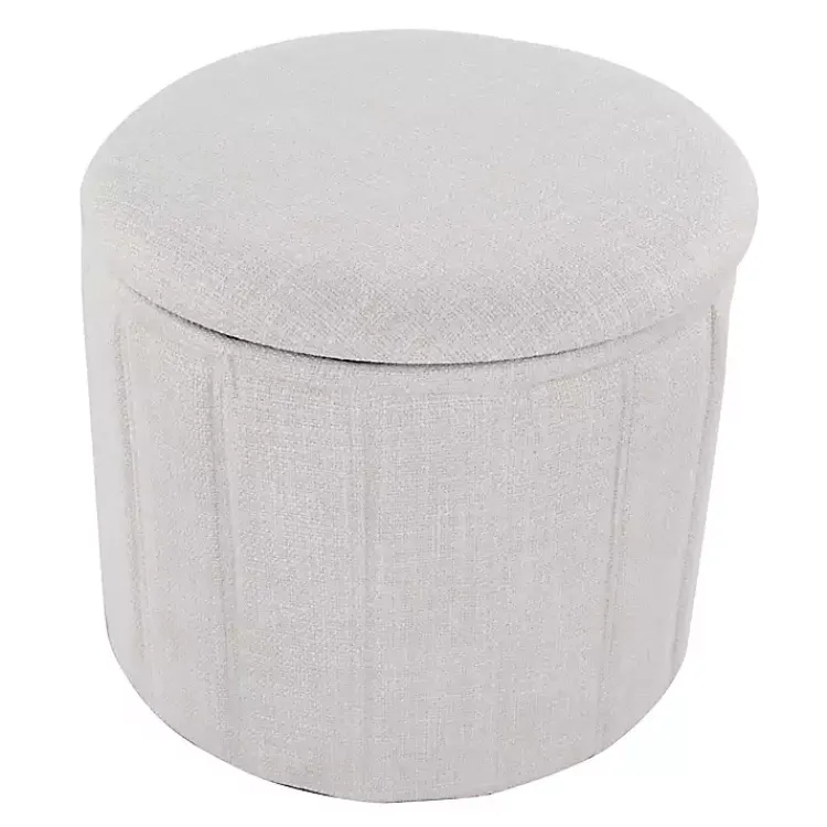Kirklands Home Benches & Ottomans|Collapsible Storage Ottoman White
