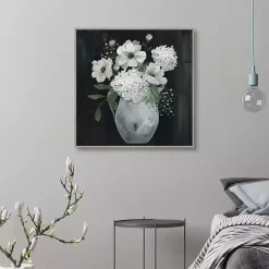 Kirklands Home Canvas Art|White Country Collection Framed Canvas Art Print