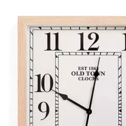 Kirklands Home Clocks|White Crawford Rectangle Wall Clock