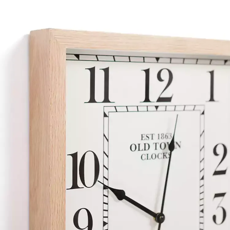 Kirklands Home Clocks|White Crawford Rectangle Wall Clock