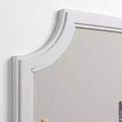Kirklands Home Wall Storage|White Curved Frame Pinboard