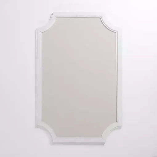 Kirklands Home Wall Storage|White Curved Frame Pinboard