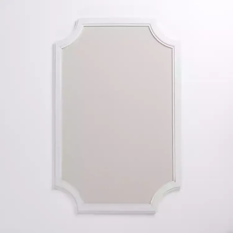 Kirklands Home Wall Storage|White Curved Frame Pinboard